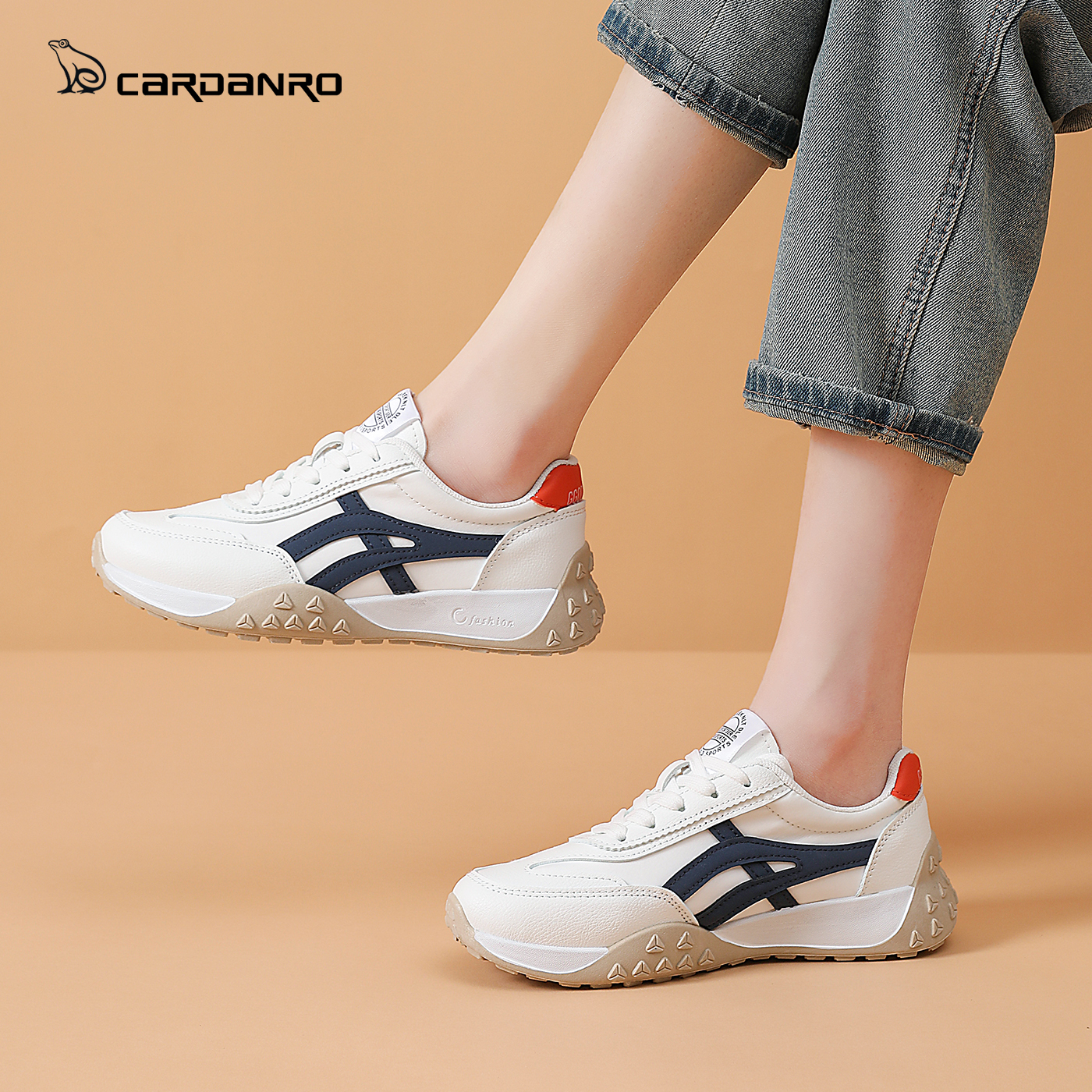 意大利Cardanro/卡丹路德训鞋女2025秋季新款流行爆款阿甘运动鞋